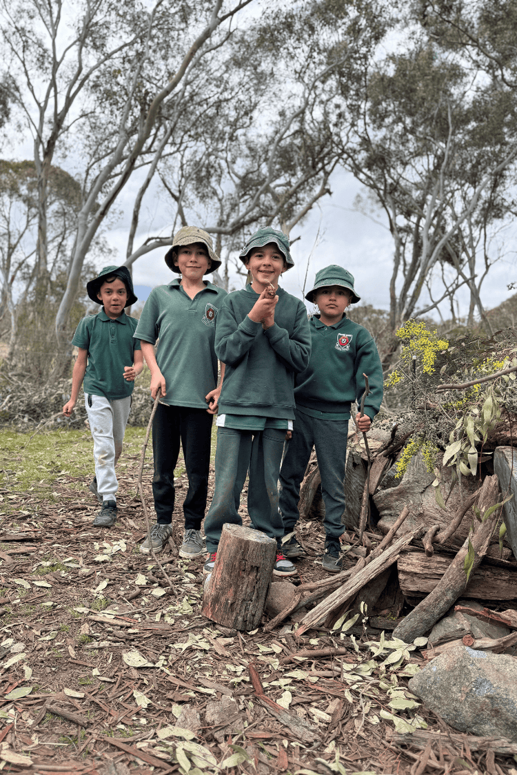 3/4 students on an excursion at Thalgarrah.